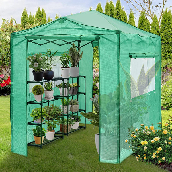 8'x 6' Portable Walk-in Instant Pop up Greenhouse