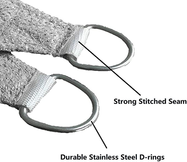 16' x 20' Sun Shade Sail Rectangle Canopy, UV Block Awning Durable for Outdoor Patio Carport Garden Backyard Balcony, Blue