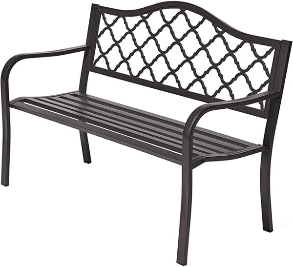 50" Outdoor Patio Bench Patio Furniture Chair for Porch Park Garden