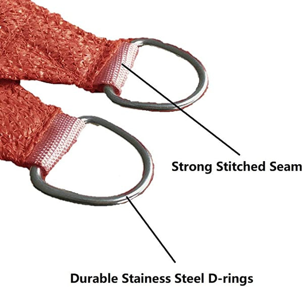 12' x 16' Rectangular Sun Shade Sail UV Block Canopy for Outdoor,Sand