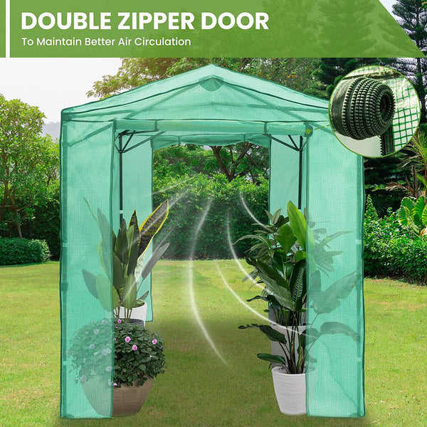 8'x 6' Portable Walk-in Instant Pop up Greenhouse