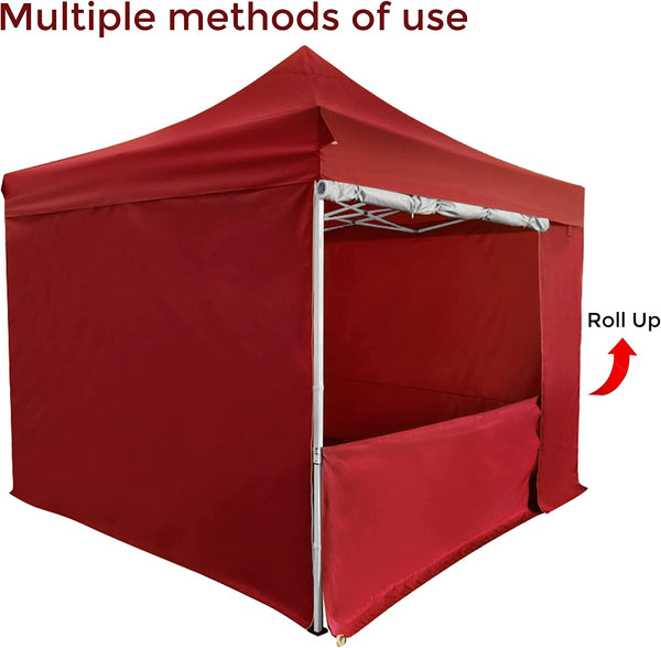 10' x 10' Pop Up Sidewall Canopy Tent - 5 pieces of sidewall with Rolling Storage Bag