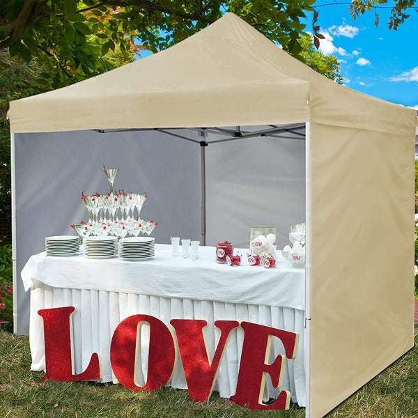 10' x 10' Pop Up Sidewall Canopy Tent - 5 pieces of sidewall with Rolling Storage Bag