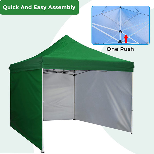 10' x 10' Pop Up Sidewall Canopy Tent - 5 pieces of sidewall with Rolling Storage Bag