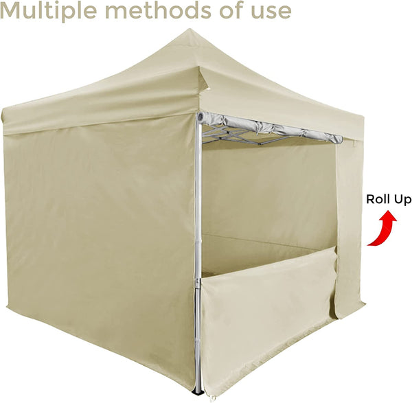 10' x 10' Pop Up Sidewall Canopy Tent - 5 pieces of sidewall with Rolling Storage Bag
