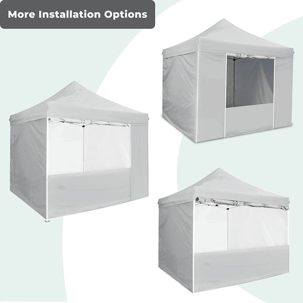 10' x 10' Pop Up Sidewall Canopy Tent - 5 pieces of sidewall with Rolling Storage Bag