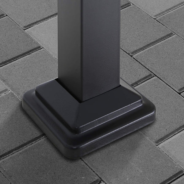 10' x 10' Steel Arched Pergola with Adjustable and Removable Canopy