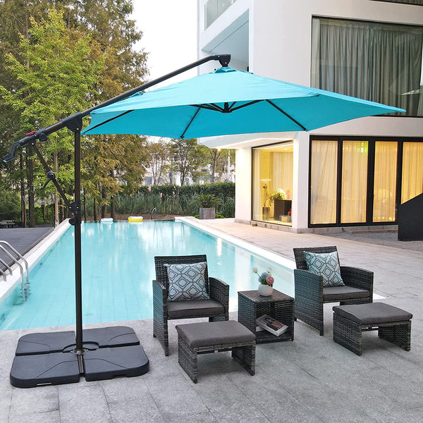 10ft Outdoor Cantilever Aluminum Umbrella