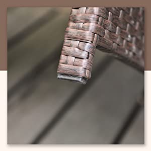 Casual 3 Piece Patio Furniture Set  with Storage Coffee Table