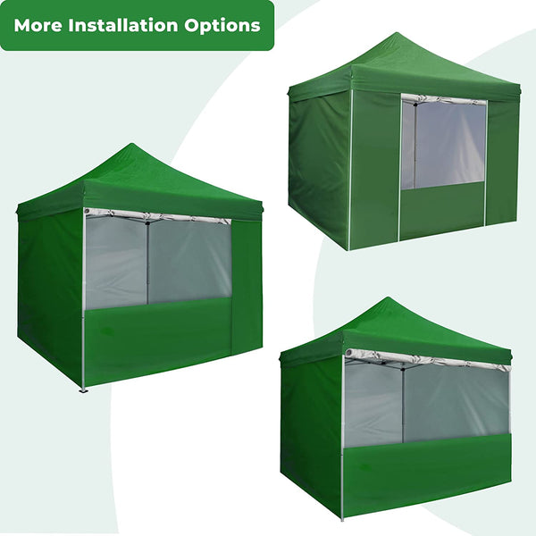 10' x 10' Pop Up Sidewall Canopy Tent - 5 pieces of sidewall with Rolling Storage Bag
