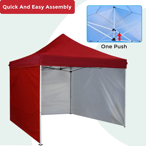 10' x 10' Pop Up Sidewall Canopy Tent - 5 pieces of sidewall with Rolling Storage Bag