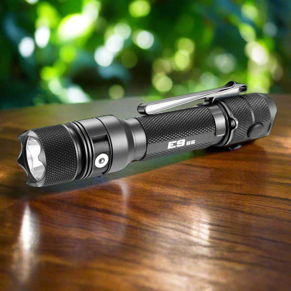 E9 GEN5 Long Throw- 3,000 Lumen  388 Meter  Tactical EDC Flashlight