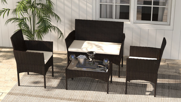 4 - Person Seating Group with Cushions