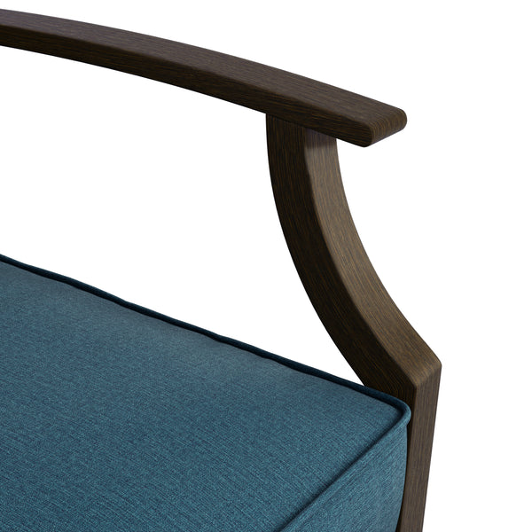 Outdoor Patio Chairs Set of 2 with Ottoman and Coffee Table 5 Piece Outdoor Patio Furniture Set for Porch,Balcony,Backyard,Poolside