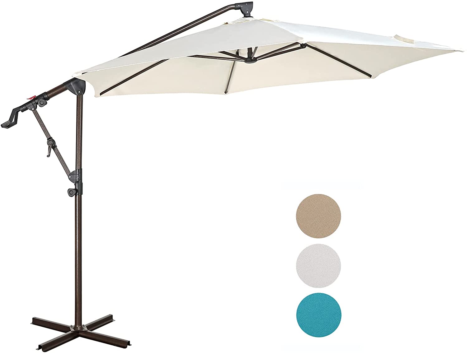 10ft Outdoor Cantilever Aluminum Umbrella