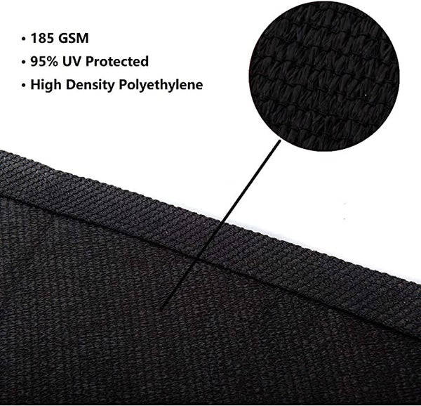 12' x 12' Square Sun Shade Sail UV Block Canopy for Outdoor,Sand