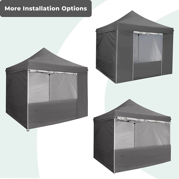 10' x 10' Pop Up Sidewall Canopy Tent - 5 pieces of sidewall with Rolling Storage Bag
