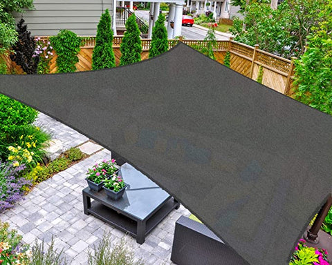 12' x 12' Square Sun Shade Sail UV Block Canopy for Outdoor,Sand