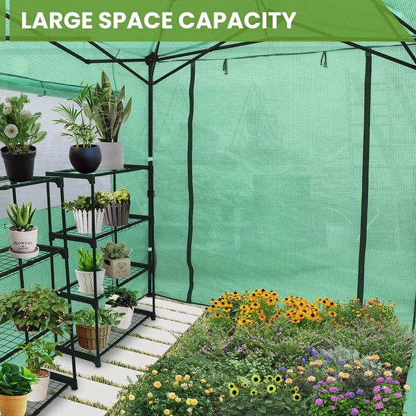 8'x 6' Portable Walk-in Instant Pop up Greenhouse
