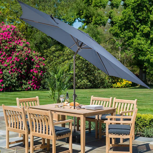 6.6 x 9.8ft Rectangular Patio Umbrella with Push Button Tilt/Crank