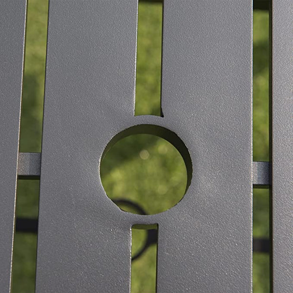 Square Aluminum Outdoor Dining Table for Lawn Backyard Garden