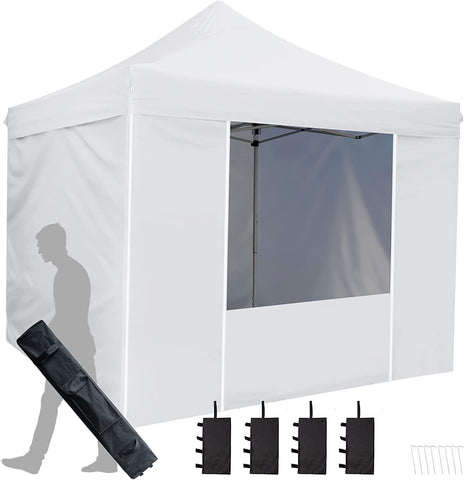 10' x 10' Pop Up Sidewall Canopy Tent - 5 pieces of sidewall with Rolling Storage Bag