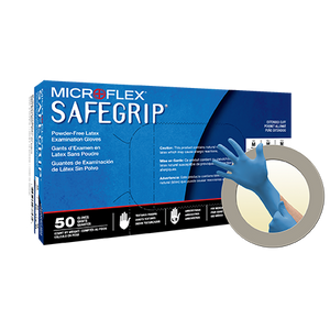 Microflex Safegrip SG-375 XL 11-mil Disposable Powder-Free Latex Gloves 2-Pack - For Your Safety USA