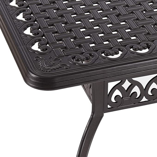 Dining Table with 1.97" Umbrella Hole for Lawn Garden Backyard