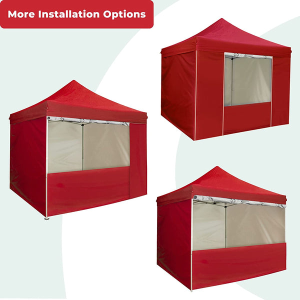 10' x 10' Pop Up Sidewall Canopy Tent - 5 pieces of sidewall with Rolling Storage Bag
