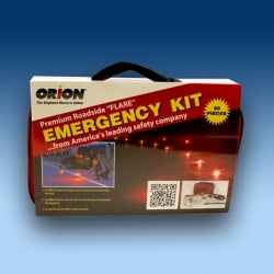 Orion 60-Piece Premium Roadside Flare Emergency Kit - For Your Safety USA