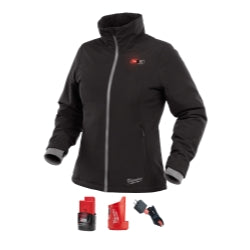Milwaukee 232B-21 M12 Women's Heated Softshell Jacket 2.0Ah Kit, Size Small, Black - For Your Safety USA