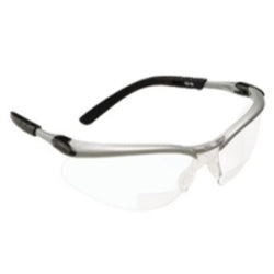 3M BX Reader Protective Eyewear Silver Frame Clear Lens +1.5 Diopter - For Your Safety USA