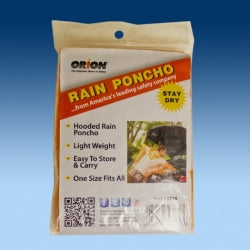 Orion Packaged Rain Poncho - For Your Safety USA