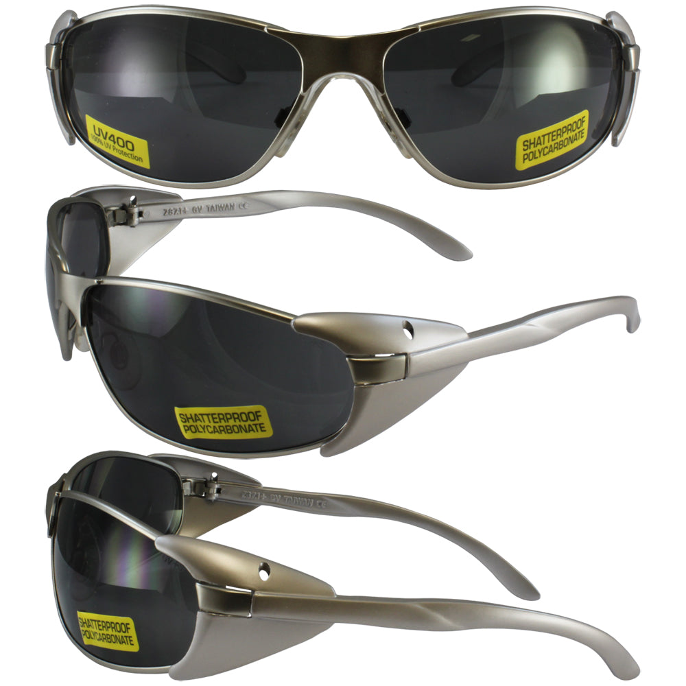 Supra Clear Lens, Lightweight Metal Frame with Side Protection Wings - For Your Safety USA