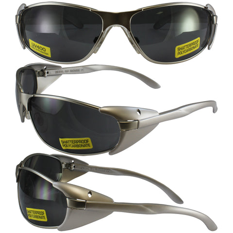 Supra Clear Lens, Lightweight Metal Frame with Side Protection Wings - For Your Safety USA