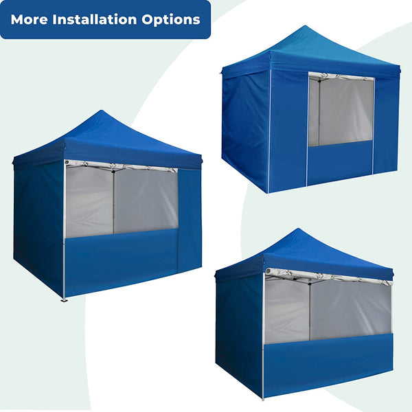 10' x 10' Pop Up Sidewall Canopy Tent - 5 pieces of sidewall with Rolling Storage Bag