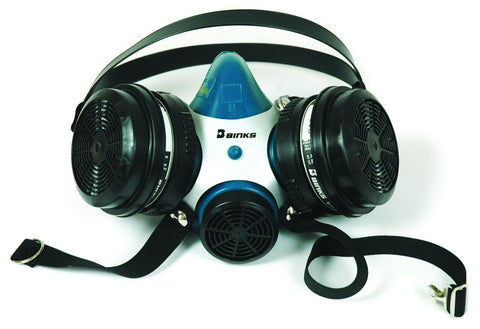 Binks 40-128 Millennium 3000 Series Paint Spray Respirator, Medium, Silver - NIOSH Approved - For Your Safety USA