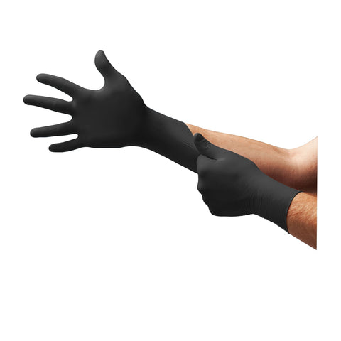 Microflex Black Dragon BD-1001-PF 6mil Powder-Free Latex Gloves, Small 100ct - For Your Safety USA