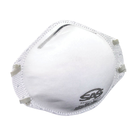 SAS Safety 8610 Particulate Respirator Mask, N95 Filter, Polypropylene Fabric, White 20 Pack